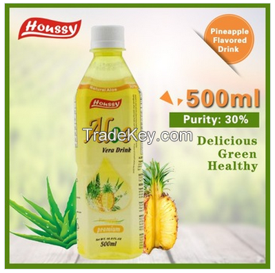 2016 Famous Brand Houssy FDA Certified 500ml 100% Fresh Aloe Vera Juice