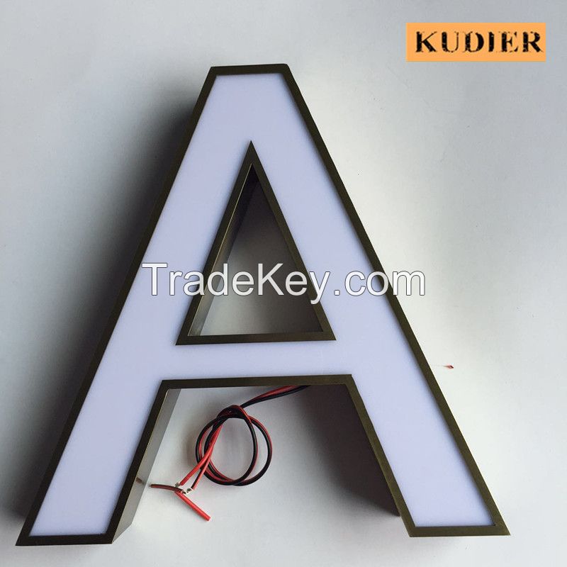 3d stainless steel led channel letter signs