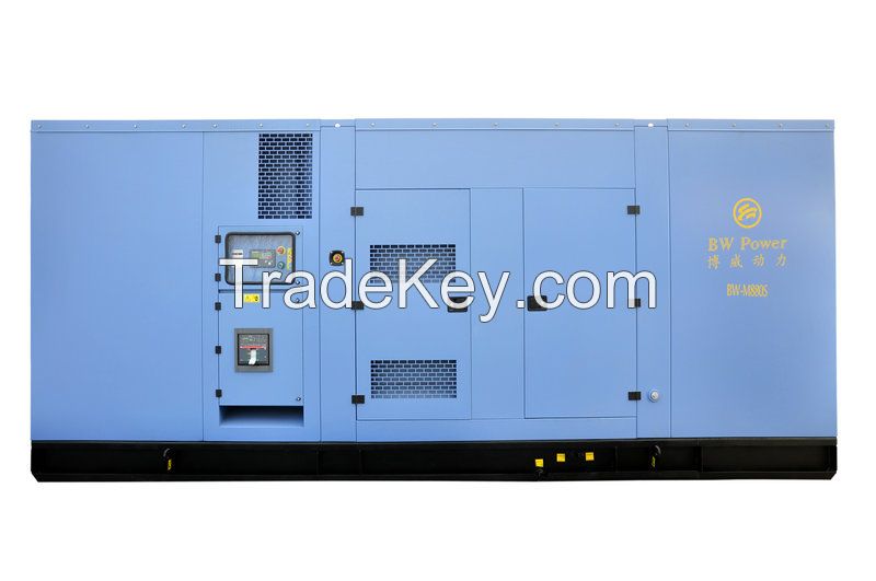 Germany MTU 440kVA (352kW) diesel genset coupled with Stamford or Marathon open or container type