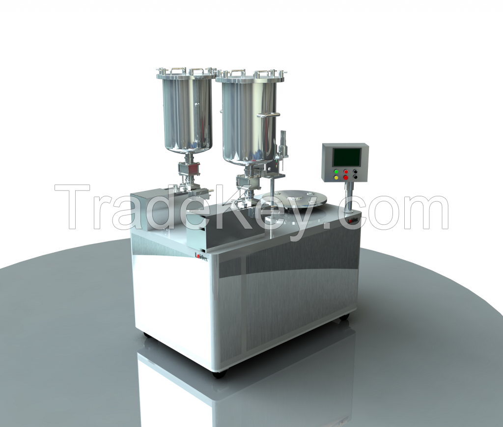 SWIRL FILLING MACHINE-PRESSURE FILLING TYPE