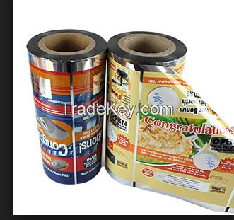 Colored PET Metalized film aluminium metalie foil CPP BOPP laminated film