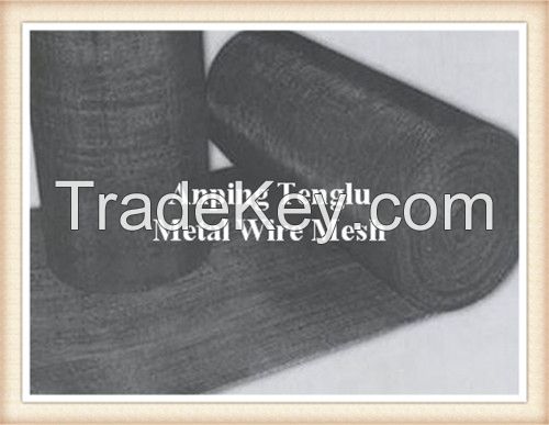 Plain Steel Black Iron Wire Mesh Cloth 1X30M 10Mesh