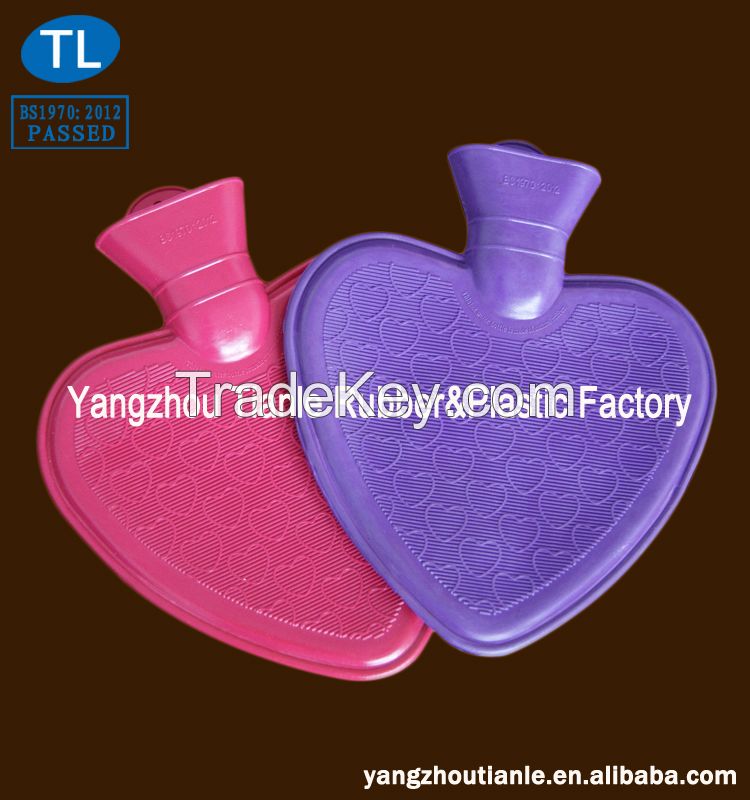 Heart Shape Rubber Hot Water Bottle