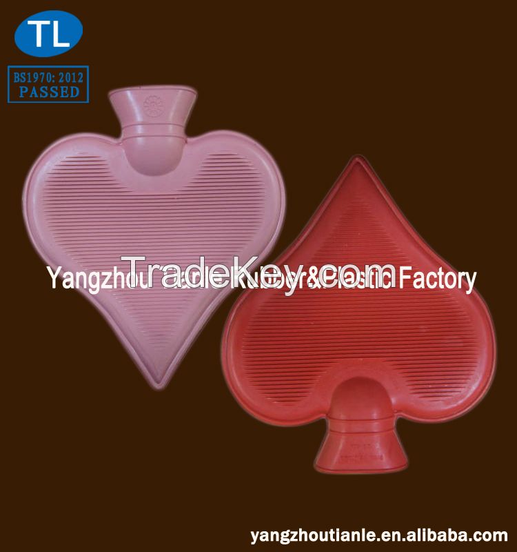 Sharp Heart Shape Rubber Hot Water Bottle