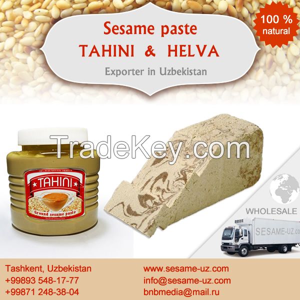 Tahini (sesame paste) and halva exporter (cheap prices!)