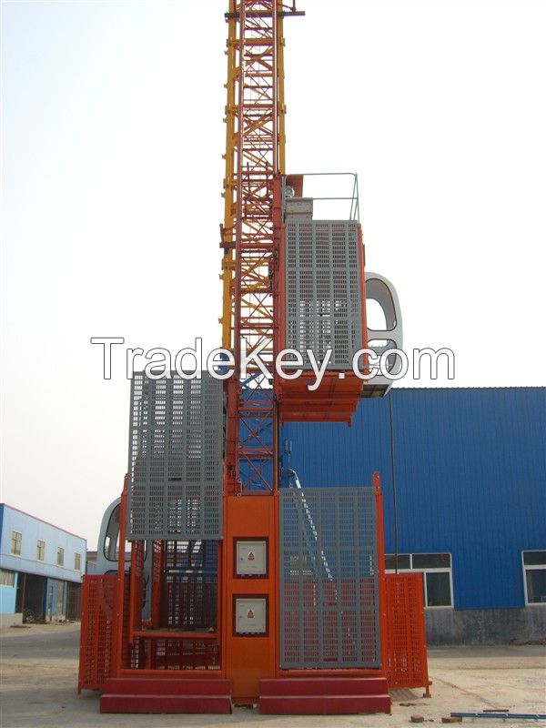 stable high speed 1t 2t 3t construction hoist