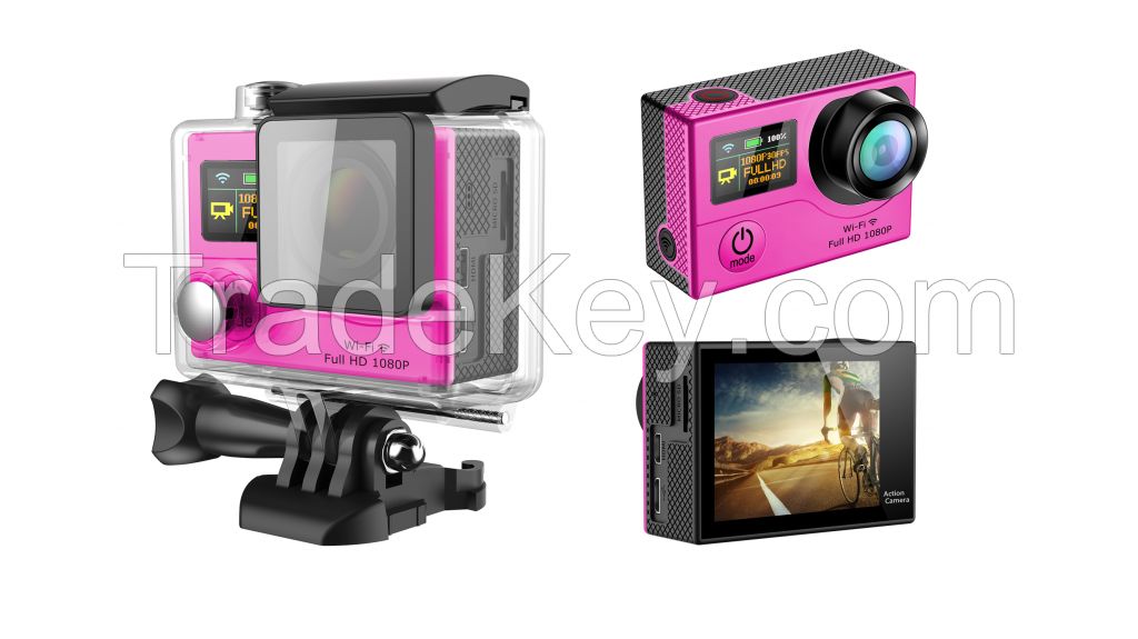 1080P Wifi Waterproof Status Screen Action Camera