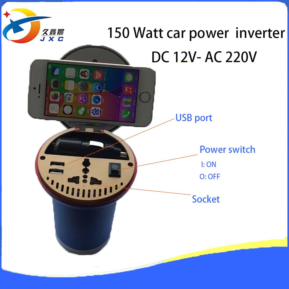 Mini 150Watt DC12V-AC220V Car Power Inverter