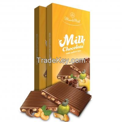  Mark&Milk Milk Chocolate With Cashew Nuts 100g