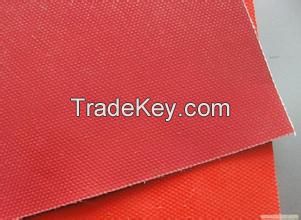 Silicone rubber coated fiberglass fabric