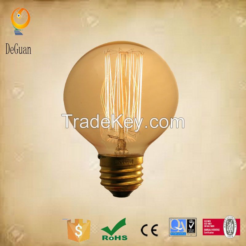 G95 Globe filament edison light bulb.vintage light bulb.hot sale best selling bulb