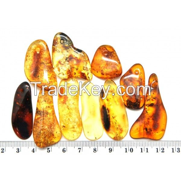 Baltic natural amber pendants