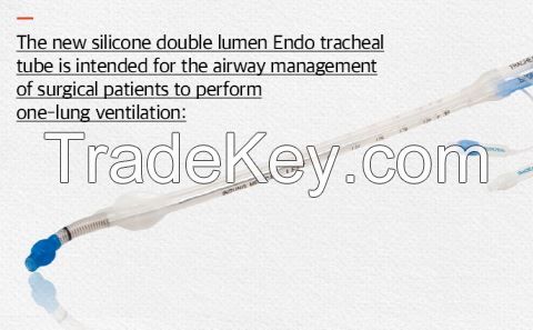 DLT Silicone Endotracheal tube, Endobronchial tube