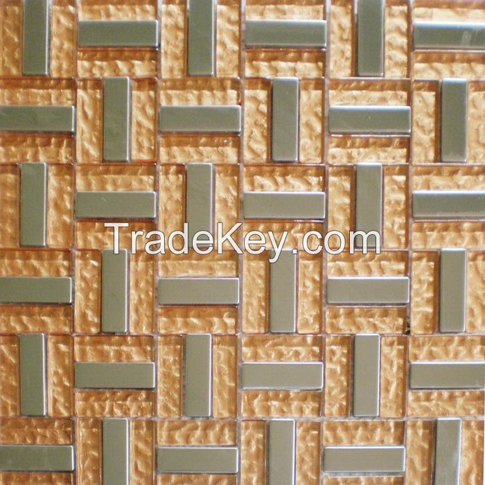 Metal Mix Glass Mosaic Special Design PFKB01