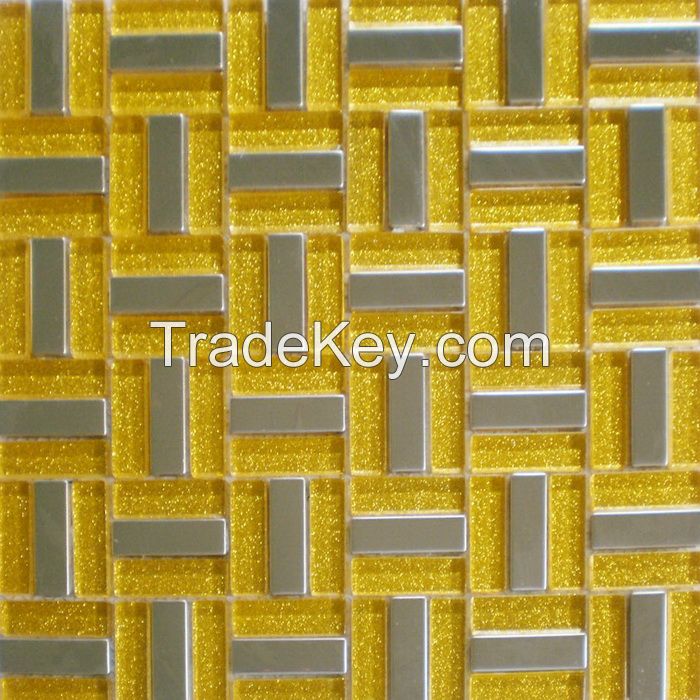 Metal Mix Glass Mosaic Special Design PFKB01