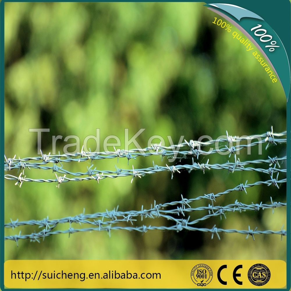 Guangzhou factory free sample hot-dip galvanized barb wire price not rust