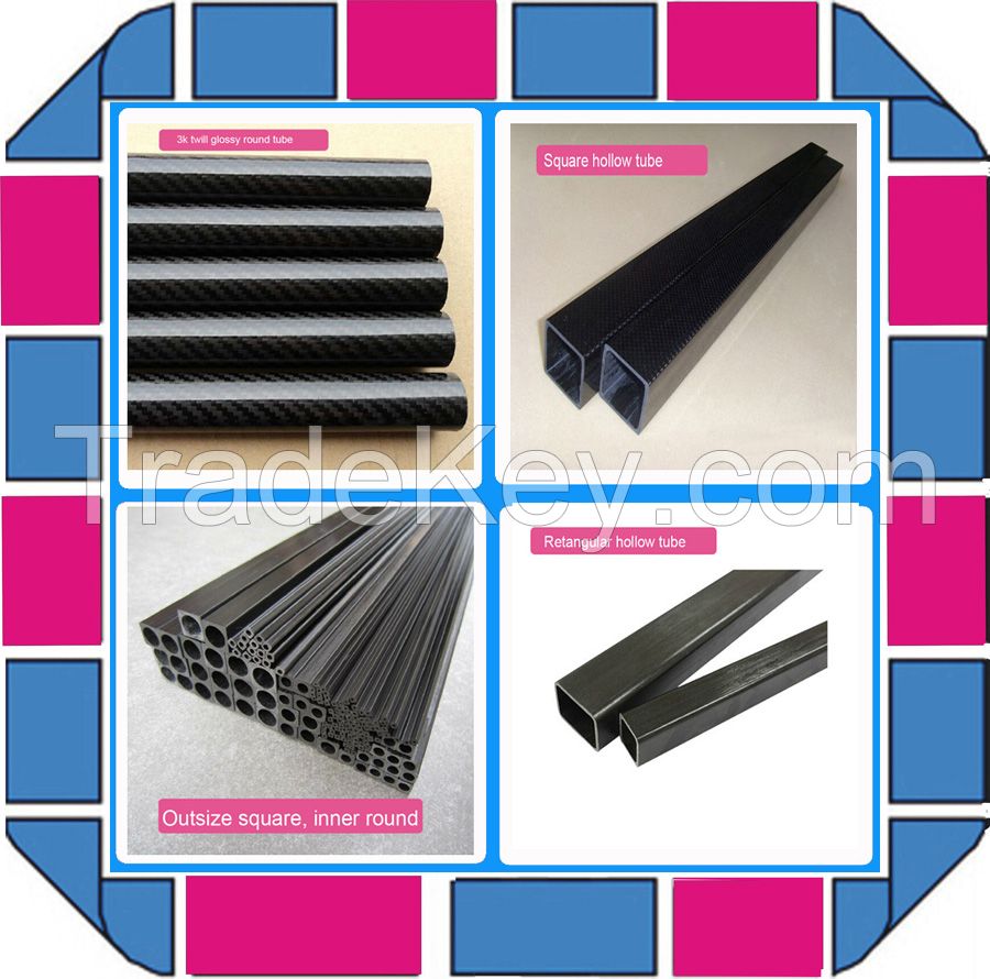 roll wrapped 3K twill/plain pattern carbon fiber tube 25mm 30mm 22mm 20mm 18mm 16mm 14mm 12mm