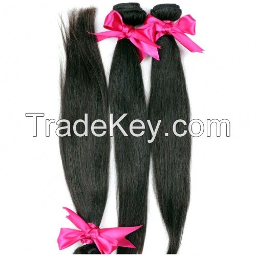 6A Virgin Straight Hair Extensions - Available in Brazilian, Indian, Peruvian, Malaysian and Cambodian 10-30 inches