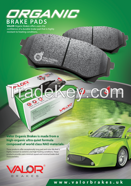 Valor Organic Brake Pads