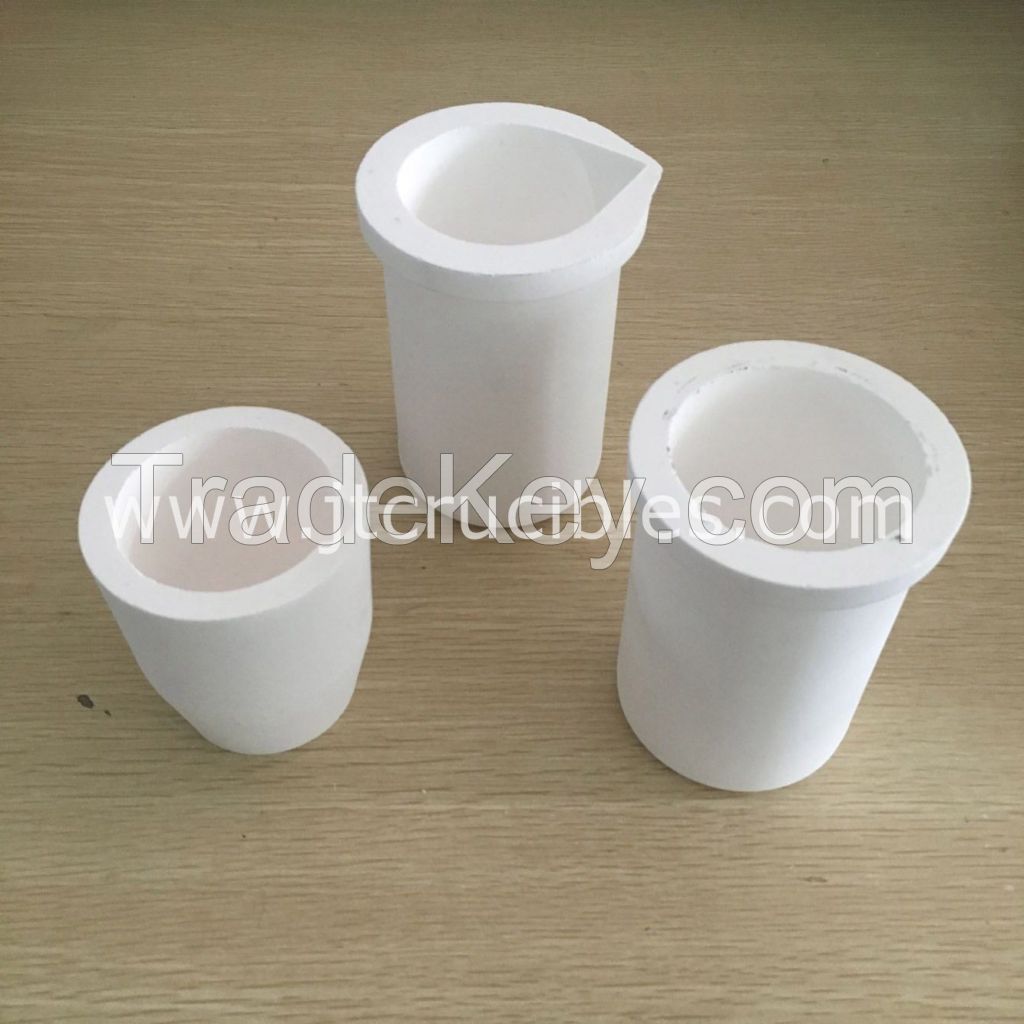 High pure fused silica quartz crucibles on sale