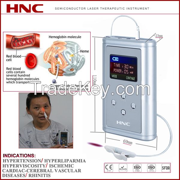 Wholesale home use nasal type cold laser therapy instrument for rhinitis, sinusitis, nasal polyps, cardio vascular disease