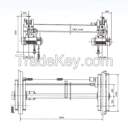 Engine room crane