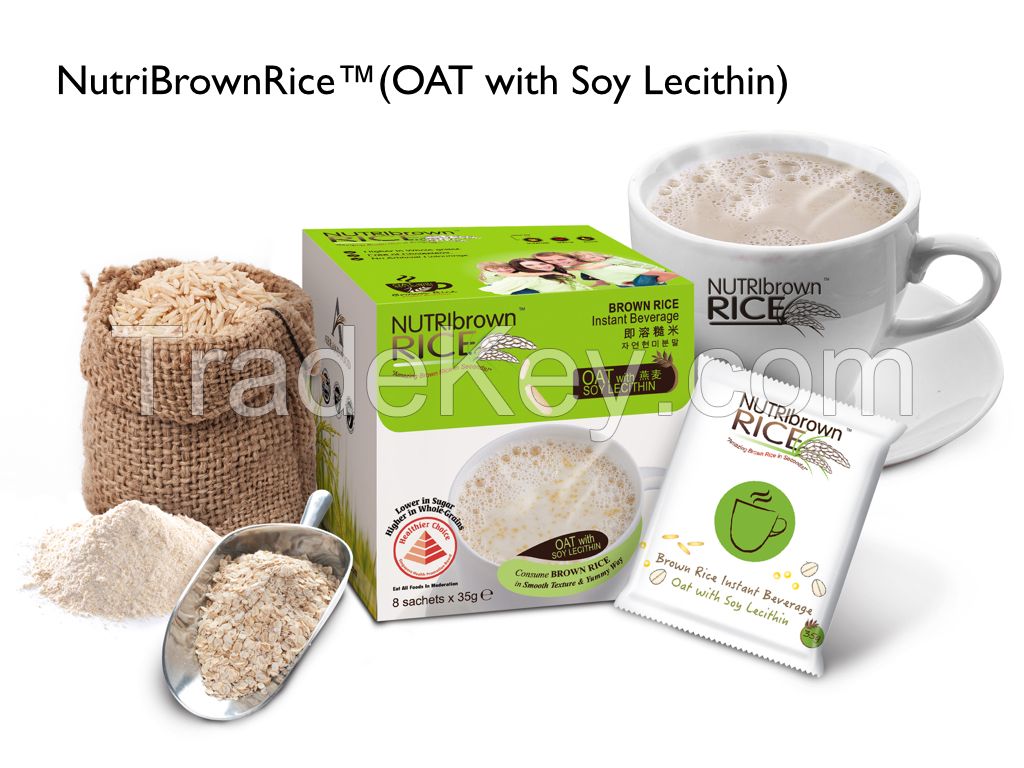 NutriBrownRice Brown Rice Instant Beverage (Oat and Soy Lecithin)