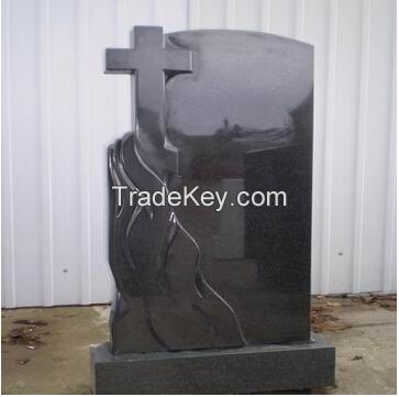 black marble tombstone