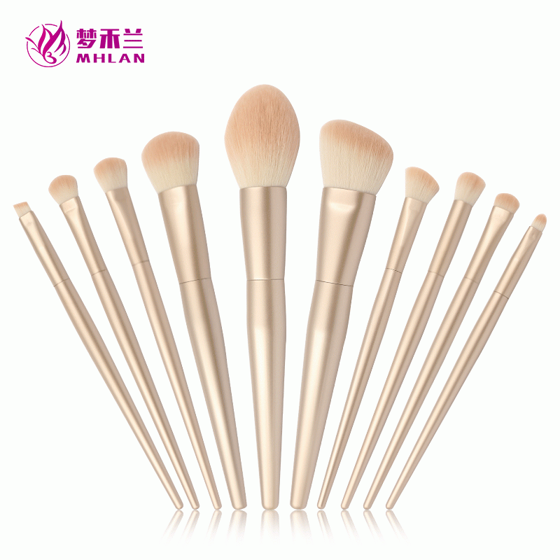 Manufacturer 10 rose gold makeup brush sets