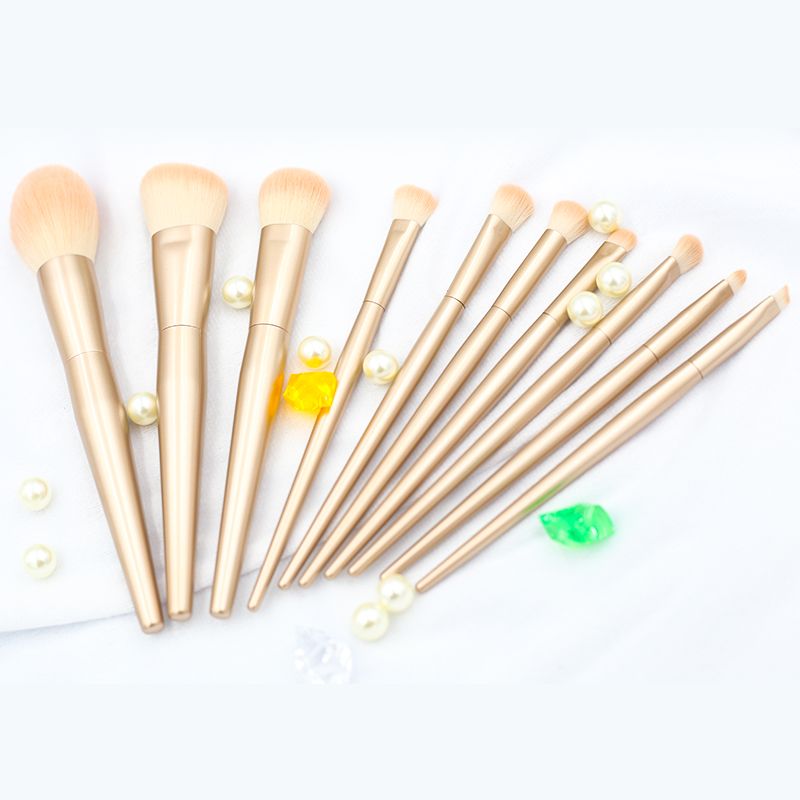 Manufacturer 10 rose gold makeup brush sets