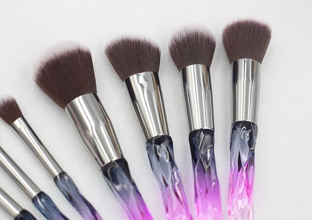 10 pcs transparent handle Make-up brush sets