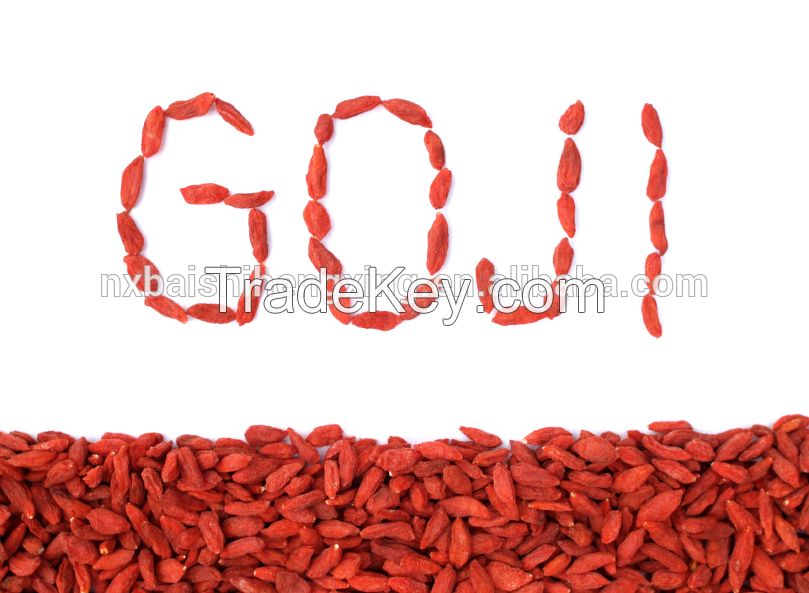 Lycium barbarum/ Dried Goji berries180/ 220/250/280/350/380/550/600/700/800 Grains/50G, Boxthorn, Barbary wolfberry