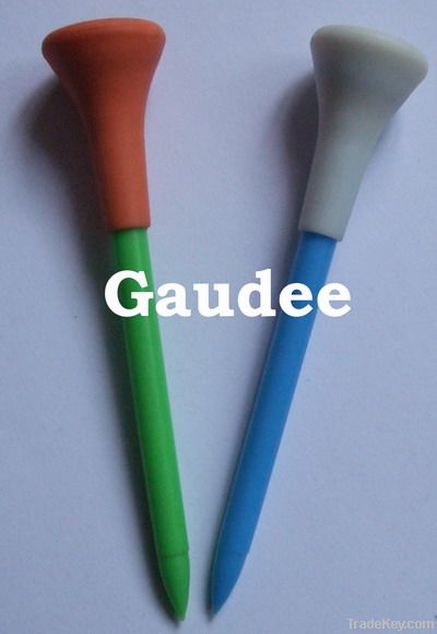 Rubber Top Tees, Custom plastic golf tees