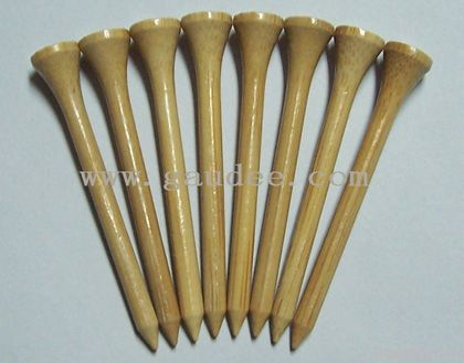 Bamboo golf tees