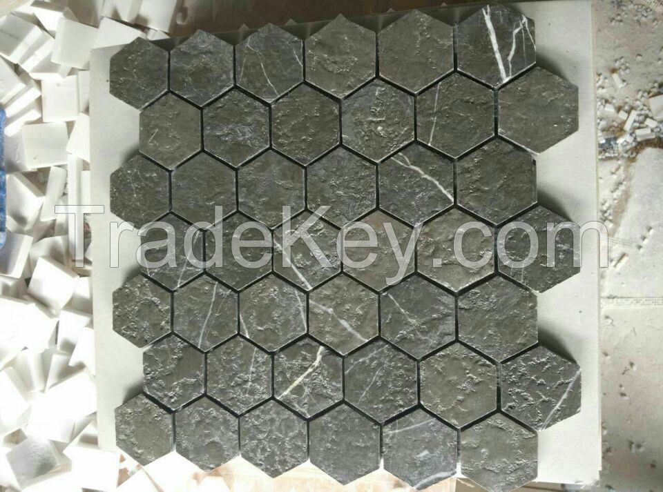 HEXAGON MOSAIC WALL TILE FLOOR TILE