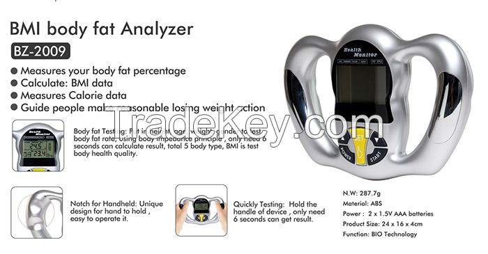 Fashion Digital BMI Monitor Body Fat Testing Weight Loss Skin Analyzer