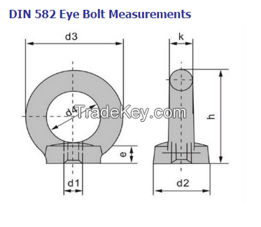 lifting eyebolts DIN582