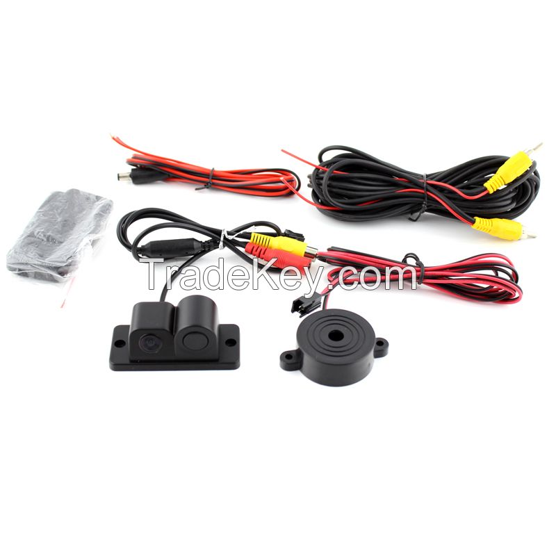 2 In 1 Car Rear View Camera 12V Car Camera Parking with Sensore Di Par