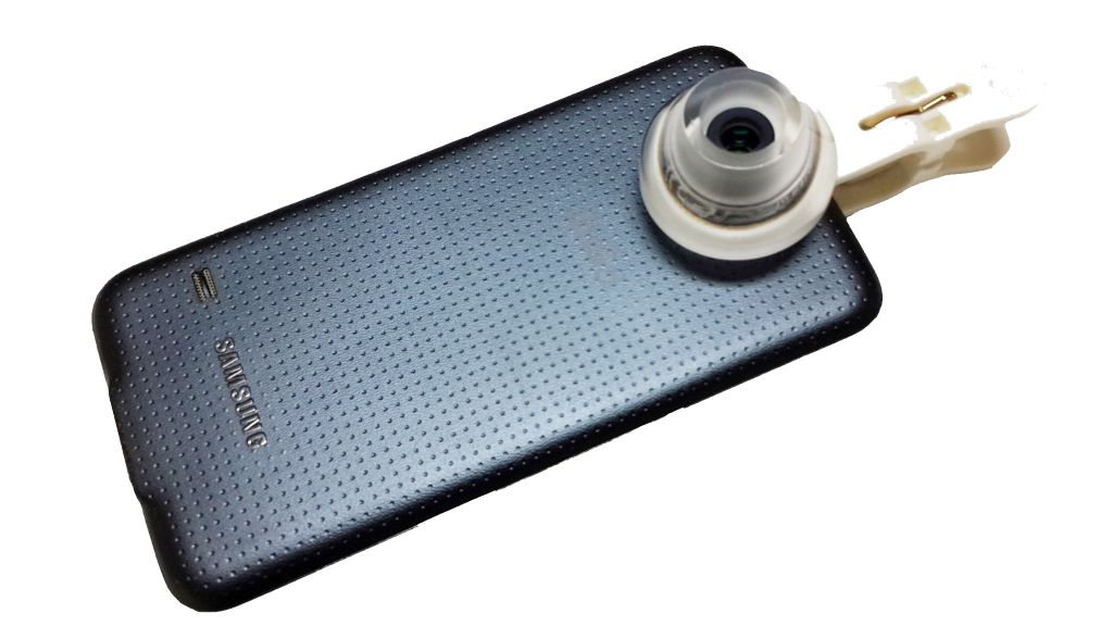 Portable microscope for smartphone