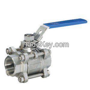 SS316 3-pc 1/2&quot;FNPT ball valve