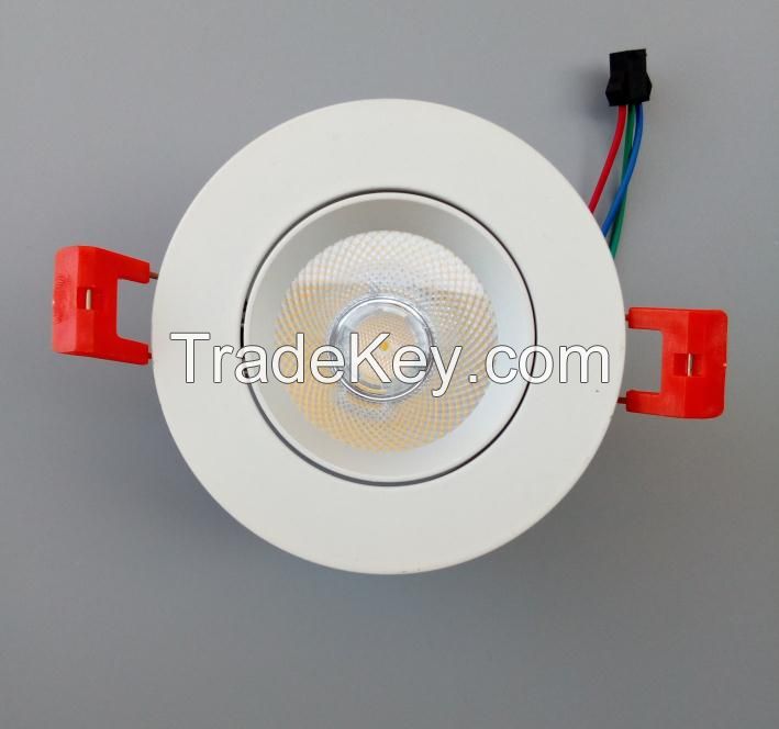 Hot Sell 3W 5W 12W 15W High Lumen LED COB downlight with CE, RoHS, BIS