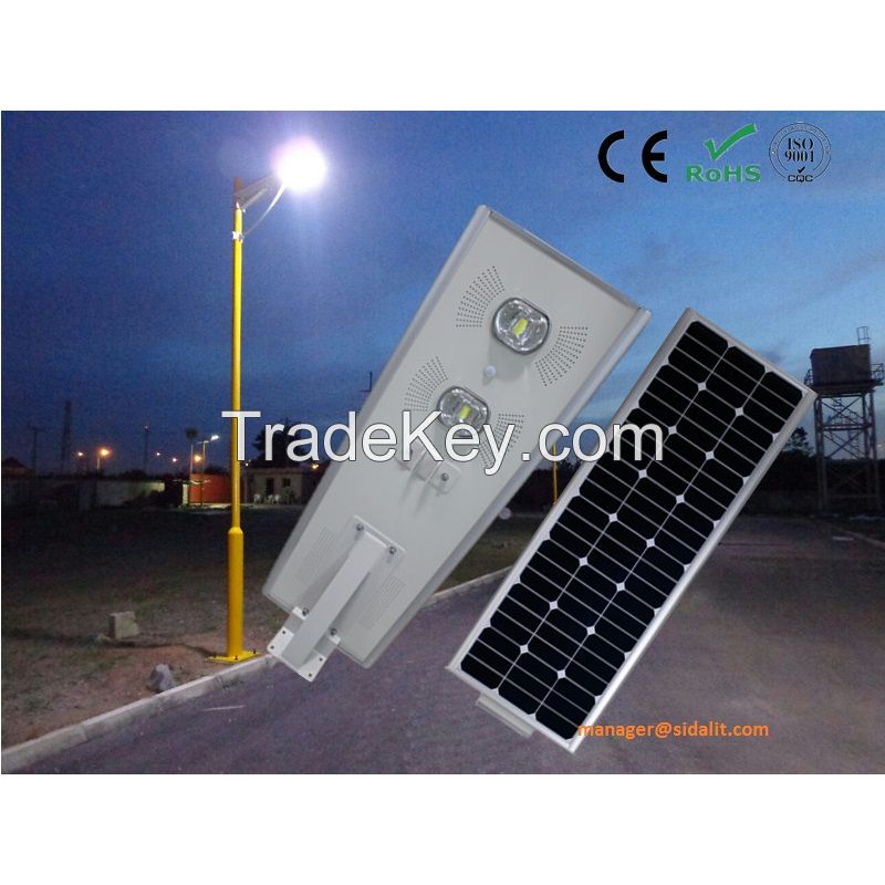 IP65 standard adjustable 60w  solar street light