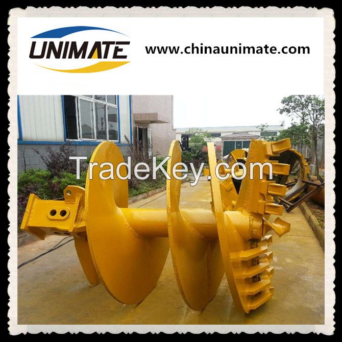 Rotary drilling rig foundation construction use drilling rig rock conical auger drilling rock auger drill CFA auger