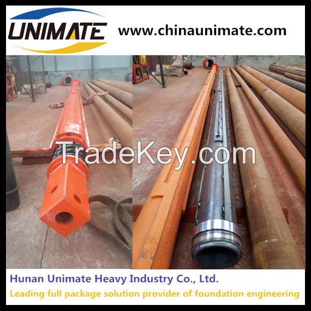 Unimate Rotary Drilling rig tools interlocking kelly bar friction kelly bar combine kelly bar for all types drill rigs