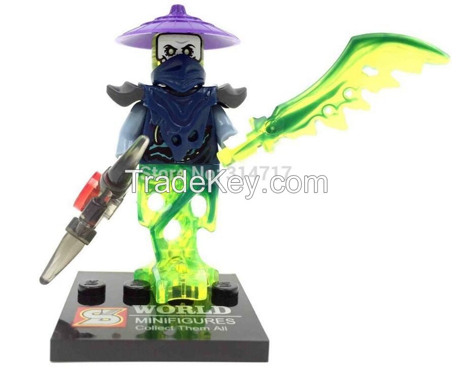 New Coming 6pcs/lot Japanese Ninjago building blocks ninja figure Bric