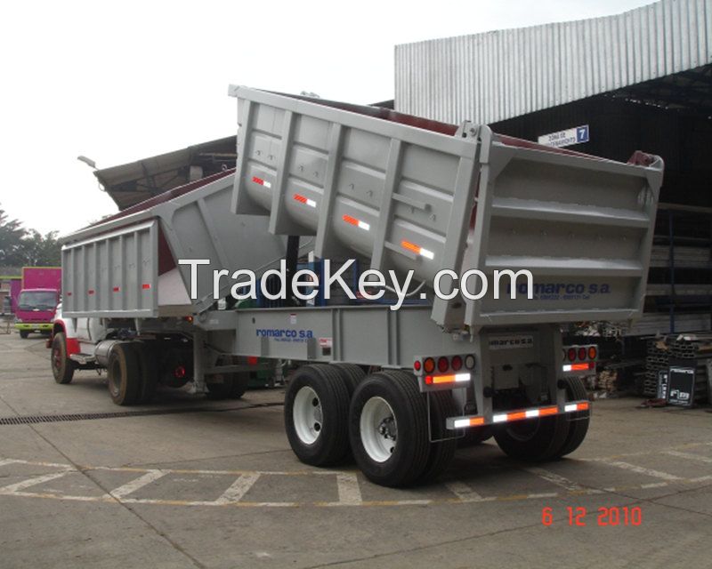 Sell Side Dump SemiTrailer, Self-dump semi trailer