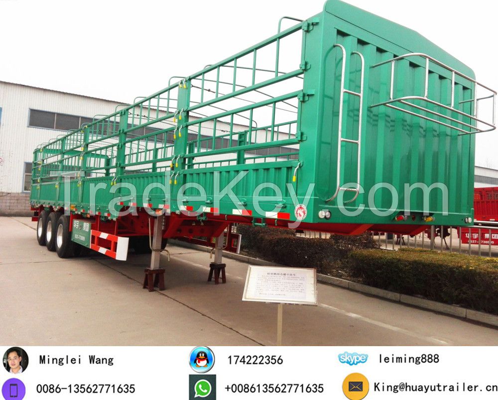 Sell Stake Semi Trailer, Fence truct railer Live stock trailer