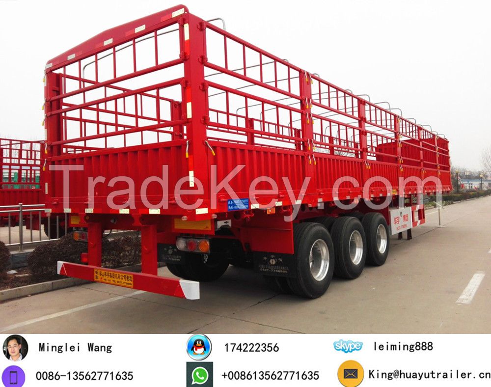 Sell Stake Semi Trailer, Fence truct railer Live stock trailer