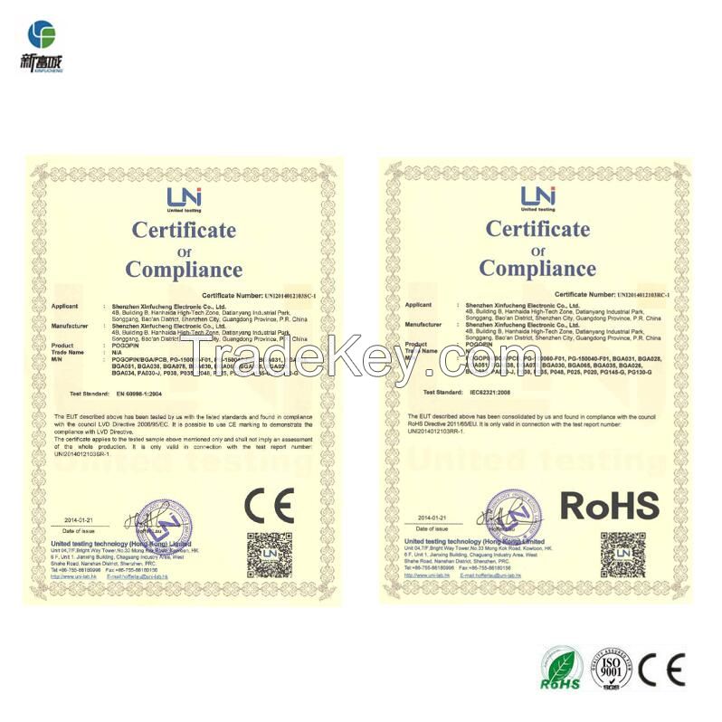 BGA030-U1U1-57-0.35GG dia.o.30mm length 5.70mm test needle and super thin test peobe with spring loaded pogo pin