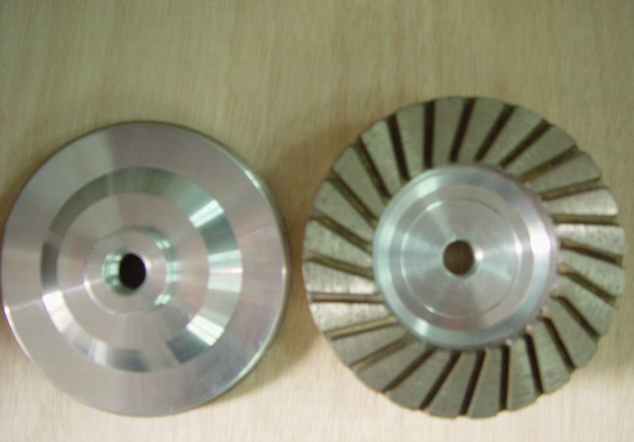 Turbo cup wheel for granite